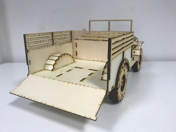 Dodge M37 ​3⁄4ton 4x4 truck (G741) as 3D large model - with open rear lid